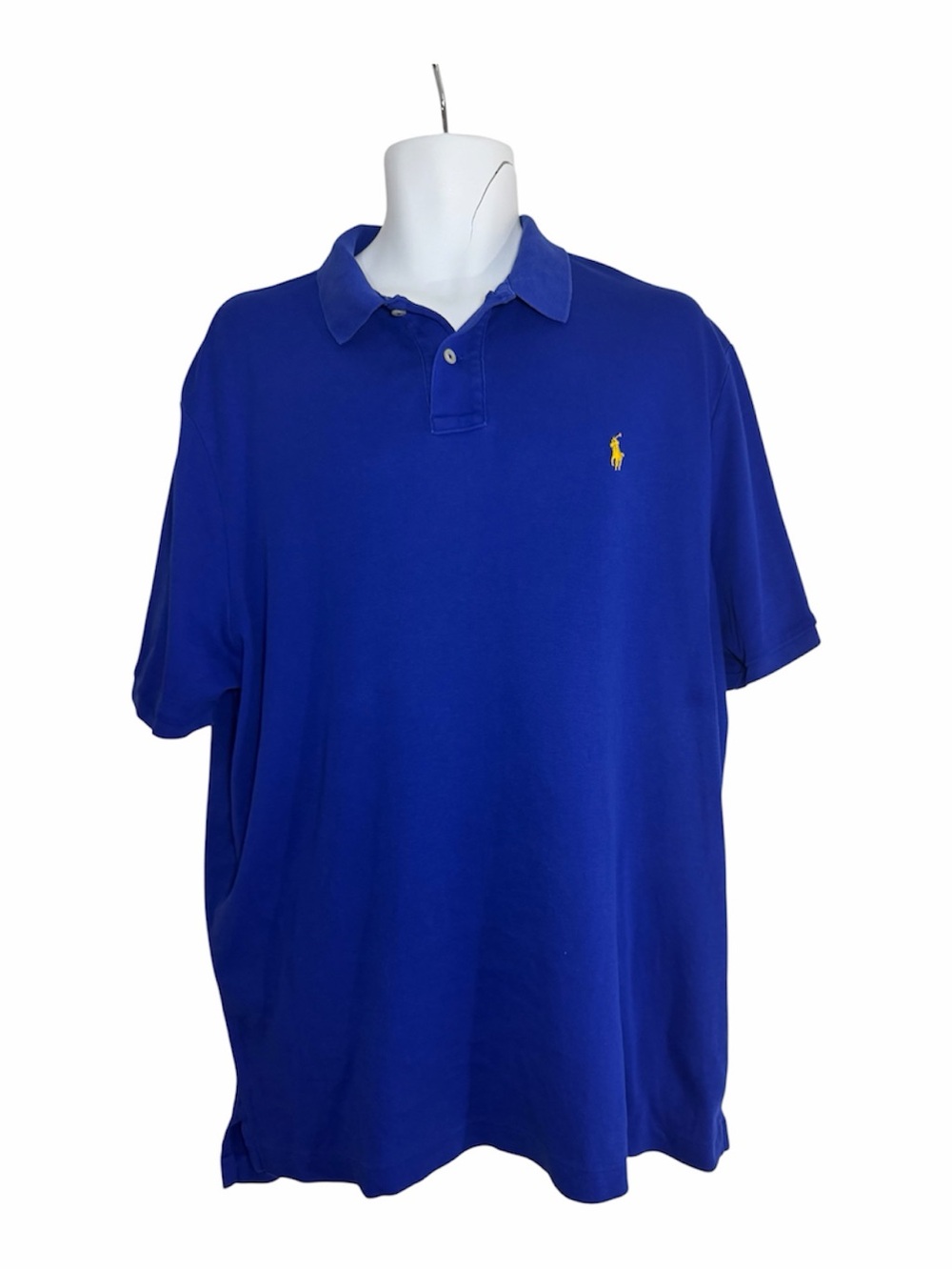 Polo by Ralph Lauren Royal Blue Yellow Pony Polo Shirt XL